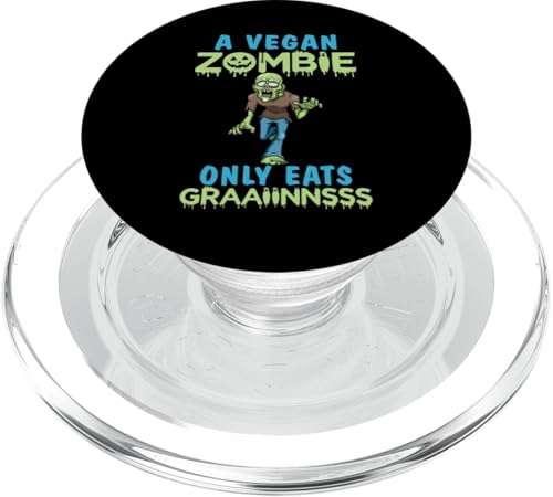 Ein veganer Zombie isst nur Getreide, veganes Design für Vegetarier PopSockets PopGrip für MagSafe Ein veganer Zombie isst nur Getreide, veganes Design für Vegetarier PopSockets PopGrip für MagSafe von Vegan Design Ideas For Vegans And Vegetarians
