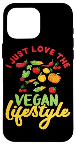 Ich liebe einfach veganen Lebensstil Veganes Design Hülle für iPhone 16 Pro Max Ich liebe einfach veganen Lebensstil Veganes Design Hülle für iPhone 16 Pro Max von Vegan Design Ideas For Vegans And Vegetarians