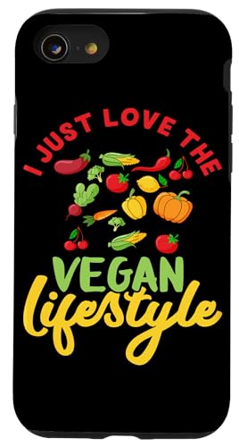 Ich liebe einfach veganen Lebensstil Veganes Design Hülle für iPhone SE (2020) / 7 / 8 von Vegan Design Ideas For Vegans And Vegetarians
