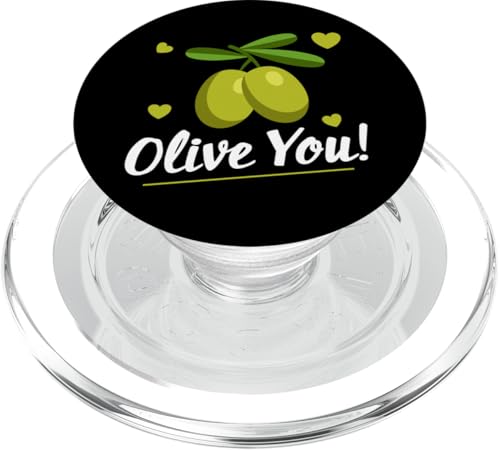 Olive You! Veganes Design für Pflanzenfresser und Vegetarier PopSockets PopGrip für MagSafe Olive You! Veganes Design für Pflanzenfresser und Vegetarier PopSockets PopGrip für MagSafe von Vegan Design Ideas For Vegans And Vegetarians