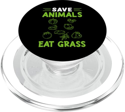 Save Animals – Eat Grass Veganes Design für Getreidefresser PopSockets PopGrip für MagSafe Save Animals – Eat Grass Veganes Design für Getreidefresser PopSockets PopGrip für MagSafe von Vegan Design Ideas For Vegans And Vegetarians