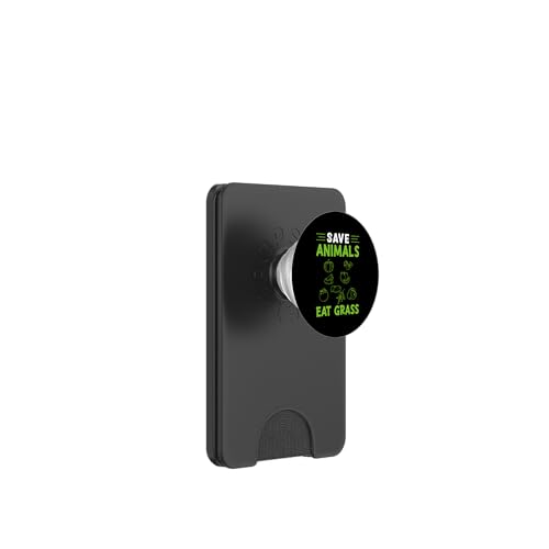 Save Animals – Eat Grass Veganes Design für Getreidefresser PopSockets PopWallet für MagSafe Save Animals – Eat Grass Veganes Design für Getreidefresser PopSockets PopWallet für MagSafe von Vegan Design Ideas For Vegans And Vegetarians