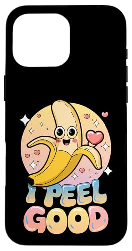 Lustiges Bananen Design Lebensmittel-Liebhaber Humor Hülle für iPhone 16 Pro Max von Vegane Früchte Geschenk Niedlich Retro