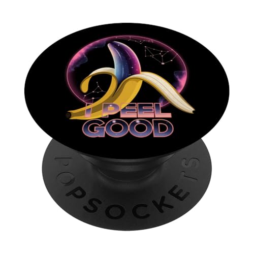 Lustiges Bananen Design Lebensmittel-Liebhaber Humor PopSockets Klebender PopGrip von Vegane Früchte Geschenk Niedlich Retro