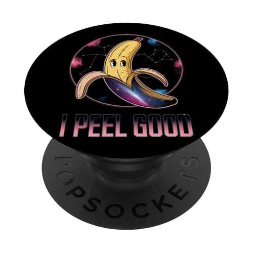 Lustiges Bananen Design Lebensmittel-Liebhaber Humor PopSockets Klebender PopGrip von Vegane Früchte Geschenk Niedlich Retro