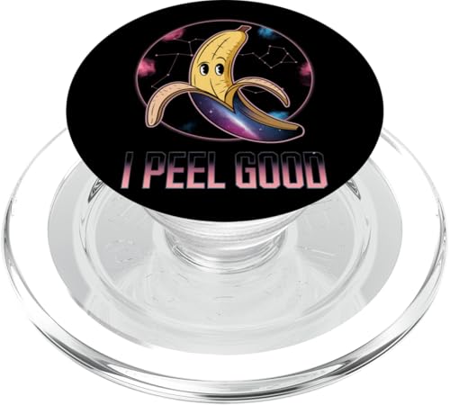 Lustiges Bananen Design Lebensmittel-Liebhaber Humor PopSockets PopGrip für MagSafe von Vegane Früchte Geschenk Niedlich Retro