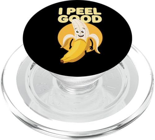 Lustiges Bananen Design Lebensmittel-Liebhaber Humor PopSockets PopGrip für MagSafe von Vegane Früchte Geschenk Niedlich Retro