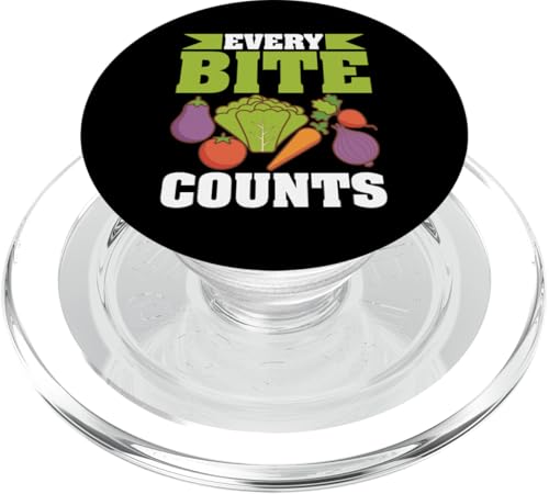 Every Bite Counts Veganismus Design für Veganer PopSockets PopGrip für MagSafe Every Bite Counts Veganismus Design für Veganer PopSockets PopGrip für MagSafe von Veganism Design Ideas For Vegans