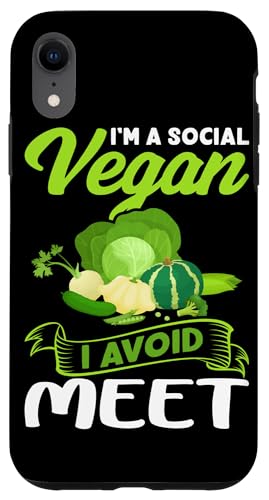 I'm A Social Vegan Veganism Design für Pflanzenfresser Hülle für iPhone XR von Veganism Design Ideas For Vegans