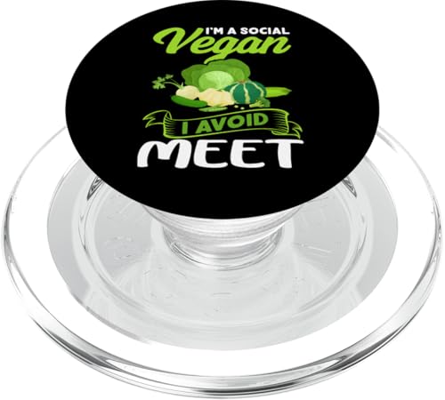 I'm A Social Vegan Veganism Design für Pflanzenfresser PopSockets PopGrip für MagSafe I'm A Social Vegan Veganism Design für Pflanzenfresser PopSockets PopGrip für MagSafe von Veganism Design Ideas For Vegans
