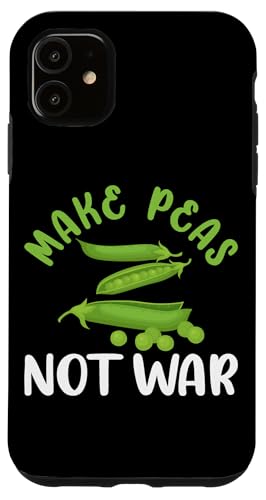 Machen Sie Erbsen, nicht Krieg Veganismus Design für Pflanzenfresser Hülle für iPhone 11 Machen Sie Erbsen, nicht Krieg Veganismus Design für Pflanzenfresser Hülle für iPhone 11 von Veganism Design Ideas For Vegans
