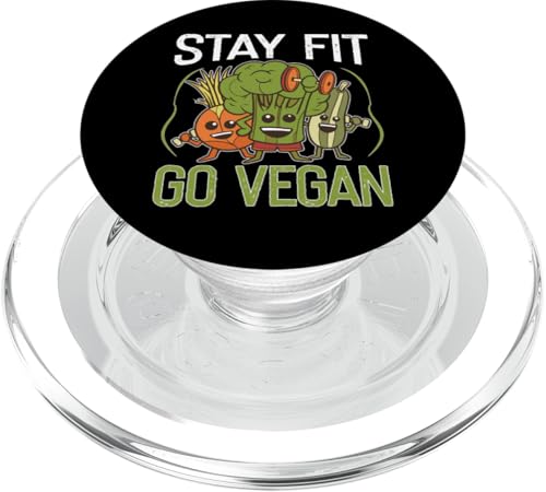 Stay Fit Go Veganismus Design für Vegetarier PopSockets PopGrip für MagSafe Stay Fit Go Veganismus Design für Vegetarier PopSockets PopGrip für MagSafe von Veganism Design Ideas For Vegans