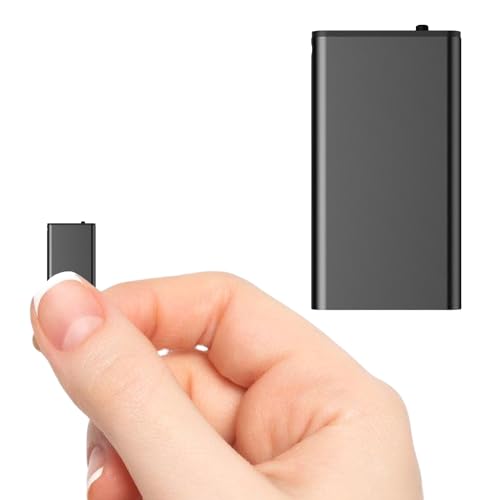 Diktiergerät Mini, 16GB Audiorekorder mit Rauschunterdrückung, Aufnahmegerät mit Löschfunktion, Mini Digitales Diktiergerät, Digital Voice Recorder, Audio Recorder für Sitzungen Interviews Vorträge von Vegena