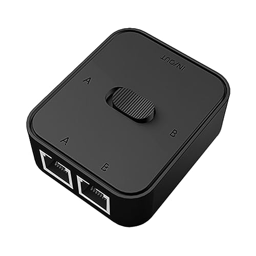 Gigabit LAN Switch, RJ45 LAN Splitter, Plug & Play LAN Verteiler, Netzwerk Switch PoE, LAN Splitter 1 Auf 2, Kein Strom Erforderlich LAN Switch 2port, Key-Press Ethernet Splitter, Ethernet Adapter Gigabit LAN Switch, RJ45 LAN Splitter, Plug & Play LAN Verteiler, Netzwerk Switch PoE, LAN Splitter 1 Auf 2, Kein Strom Erforderlich LAN Switch 2port, Key-Press Ethernet Splitter, Ethernet Adapter von Vegena