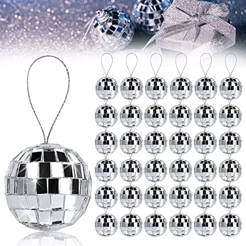 Spiegelkugel Discokugel, Vegena 36 Stück Silber Spiegelkugel 3cm Disco Kugel Disco Ball Mirrorball Hängekuge für Party Geburtstag Hochzeit Dekoration Lichteffekt Spiegelkugel Discokugel, Vegena 36 Stück Silber Spiegelkugel 3cm Disco Kugel Disco Ball Mirrorball Hängekuge für Party Geburtstag Hochzeit Dekoration Lichteffekt von Vegena