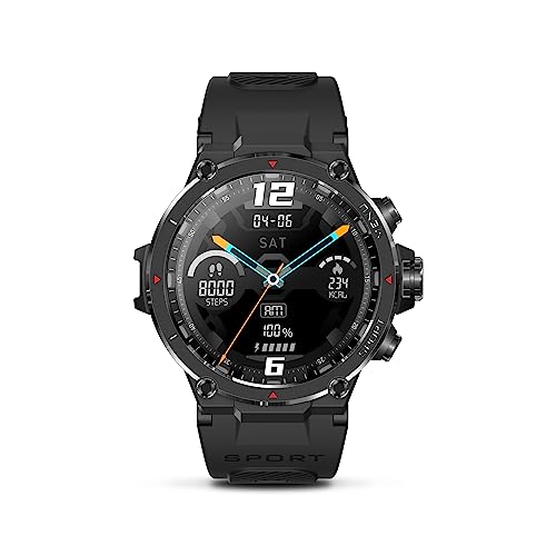 Veho Kuzo F1-S GPS-Sport-Smartwatch, Schwarz von Veho