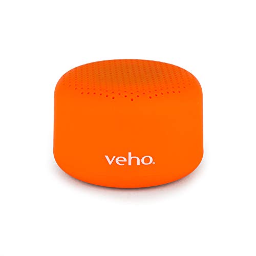 Veho m-1 Bluetooth-Lautsprecher | Stereo-Lautsprecher | tragbar | kabellos | Reiselautsprecher | 3,5 mm Kabelverbindung – Orange (Vep-103-M1-O) von Veho