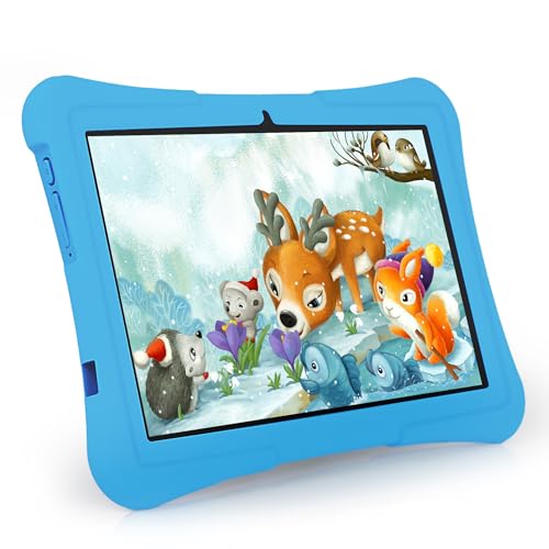 Veidoo Kinder-Tablet-PC,10 Zoll Android 13 Tablet für Kinder mit 8 GB (4 + 4 Expand) RAM 128 GB ROM, Octa-Core-Prozessor, WiFi 6, Augenschutz, IPS-Bildschirm, Kindersicherungs-App (blau) von Veidoo
