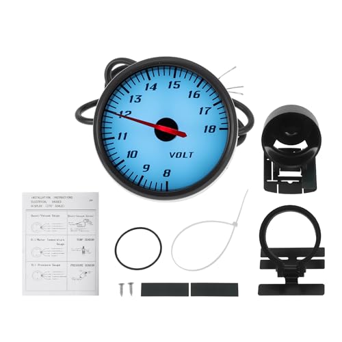 VekAuto 2,5" 60mm DC 12V Spannungsmesser Eisblaue Lichtanzeige Analoges Voltmeter 8-18V mit Sensor und Halterung Universeller Auto-Spannungsmesser Schwarz Weiß Schwarz VekAuto 2,5" 60mm DC 12V Spannungsmesser Eisblaue Lichtanzeige Analoges Voltmeter 8-18V mit Sensor und Halterung Universeller Auto-Spannungsmesser Schwarz Weiß Schwarz von VekAuto