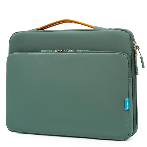 Veki 15-16 Zoll Laptop Hülle Tasche Wasserdicht, 360°Tasche Hülle Rundumschutz Laptop Aktentasche, Stoßfeste Notebook Case Hüllen Schutzhülle für MacBook, HP, Dell, Lenovo, Asus Notebook (Grün) Veki 15-16 Zoll Laptop Hülle Tasche Wasserdicht, 360°Tasche Hülle Rundumschutz Laptop Aktentasche, Stoßfeste Notebook Case Hüllen Schutzhülle für MacBook, HP, Dell, Lenovo, Asus Notebook (Grün) von Veki