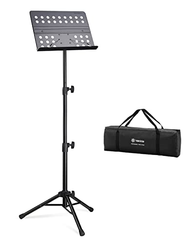 Vekkia Professioneller tragbarer perforierter Notenständer aus Metall, 178 cm, zusammenklappbar, verstellbar, mit Tragetasche, stabil für Instrumentalaufführungen, Band und Reisen Vekkia Professioneller tragbarer perforierter Notenständer aus Metall, 178 cm, zusammenklappbar, verstellbar, mit Tragetasche, stabil für Instrumentalaufführungen, Band und Reisen von Vekkia
