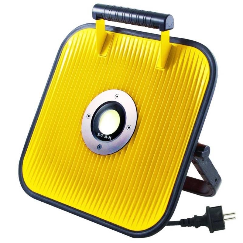 80W LED-Baustrahler max. 5500 Lumen, mit 5 Meter Netzkabel, max. 3000W, mit Bluetooth Lautsprecher von Velamp