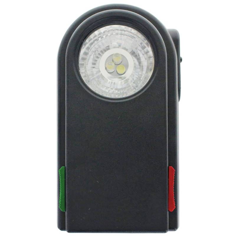 BW Signal Taschenlampe mit zusätzlichen Filterscheiben rot, grün, Gehäuse schwarz Kunststoff ohne AA Batterien von Velamp