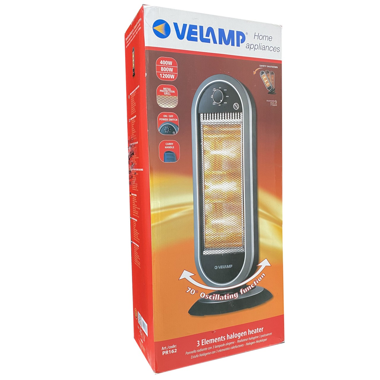 Elektrische Heizung 1200W arbeitet leise, ohne Kondensation, keine Gerüche oder Dämpfe, geeignet für staubempfindliche Personen von Velamp