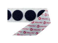 VELCRO® E20101533011425 Burrebåndpunkter til fastlimning Loop (Ø) 15 mm Sort 1300 stk von Velcro