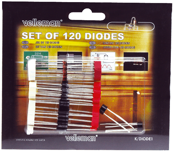 K/DIODE1 - Sortiment, Dioden, 120-teilig von Velleman