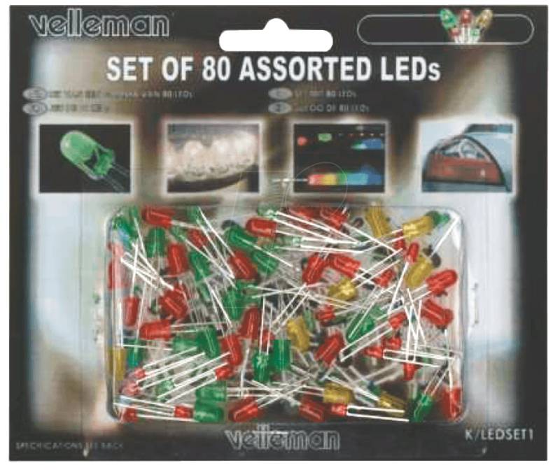K/LED1 - Sortiment, LED, 80-teilig von Velleman
