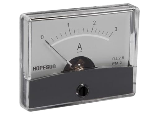 VELLEMAN - AIM603000 analoges Strompanelmeter, 60 mm Breite x 47 mm Höhe, 3 Amp, DC 139944 von Velleman