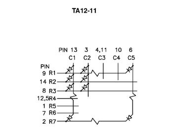 VELLEMAN - TA12-11SRWA 30mm DOT MATRIX DISPLAY GEMEINSAME 146132 von Velleman