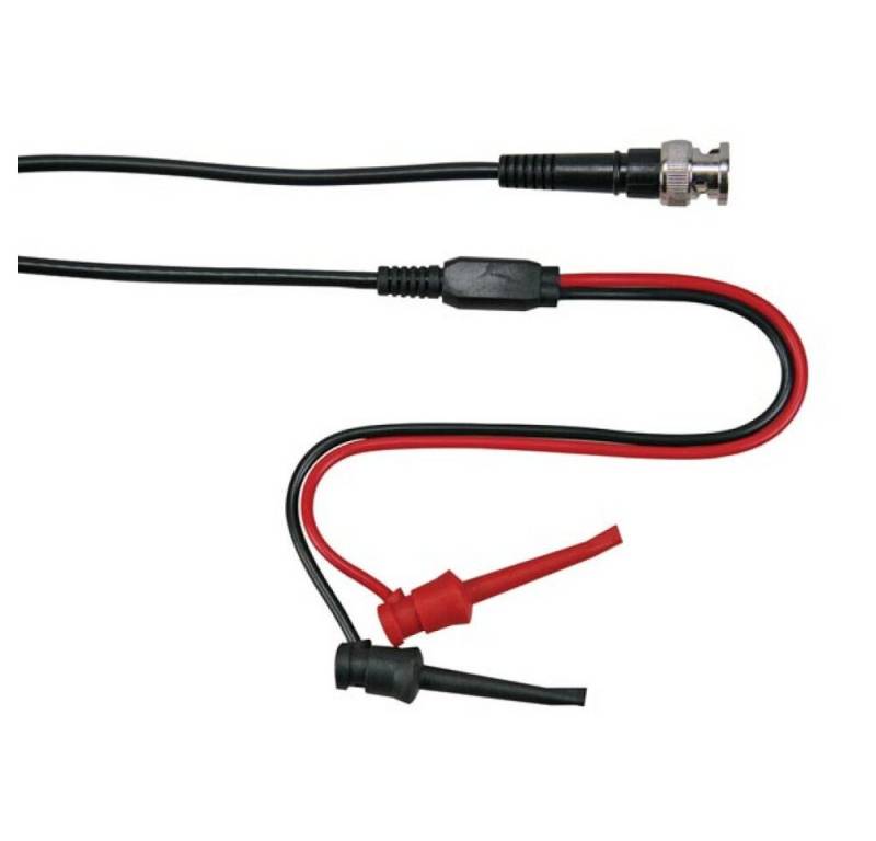 Velleman Batterietester KOAXKABEL 1m - BNC-STECKER + 2 MINI-KLEMMPRÜFSPITZEN, (1 St) von Velleman