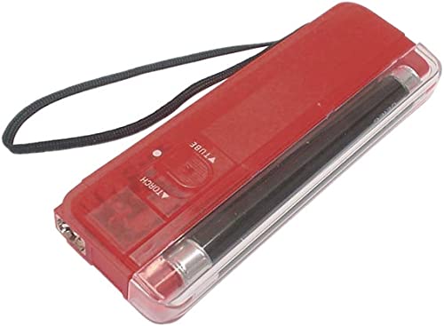 Velleman ZLUVR Mini Ultraviolett Lampe Plus Taschenlampe, Rot von Velleman