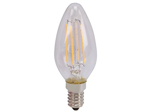 Vellight LAL2C3G LED Lampe mit LED Glühfaden, E14, Kerzenform, 5 W, Warmweiß von Velleman