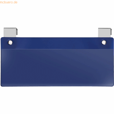 10 x Veloflex Etikettenhalter für Kleinladungsträger 212x80mm blau von Veloflex