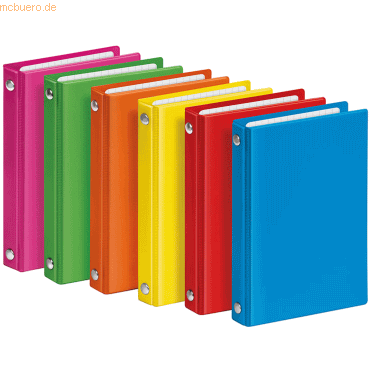 12 x Veloflex Taschenringbuch Velocolor 4-Rund-Ring-Mechanik A7 90x140 12 x Veloflex Taschenringbuch Velocolor 4-Rund-Ring-Mechanik A7 90x140 von Veloflex