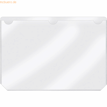 50 x Veloflex Kennzeichnungstasche 225x155mm selbstklebend transparent von Veloflex