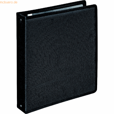 6 x Veloflex Präsentationsbuch A4 4-Ringe 40mm schwarz von Veloflex