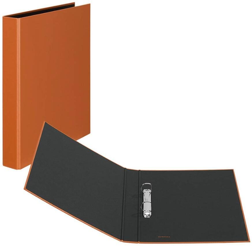 VELOFLEX Basic Ringbuch 2-Ringe 3,5 cm DIN A4 - orange von Veloflex