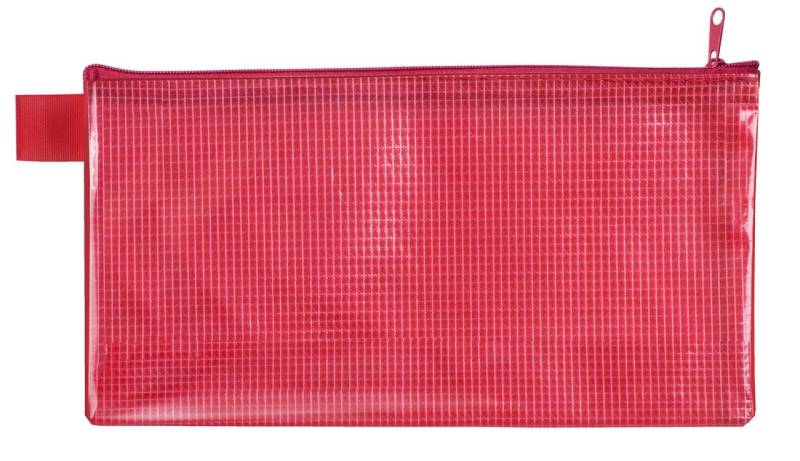 VELOFLEX Reißverschlussbeutel DIN lang rot von Veloflex