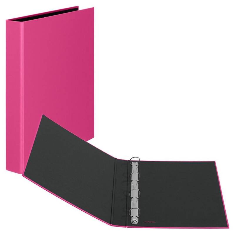 VELOFLEX Ringbuch 4-Ringe DIN A4 3.5 cm pink von Veloflex