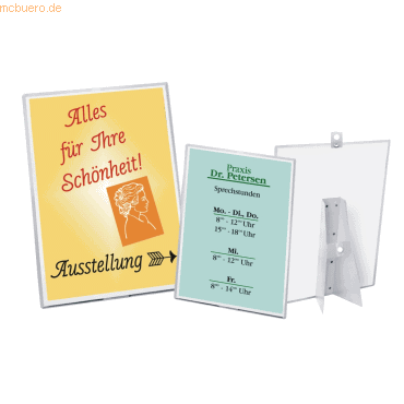 Veloflex Plakatständer A3 Kunststoff transparent Veloflex Plakatständer A3 Kunststoff transparent von Veloflex