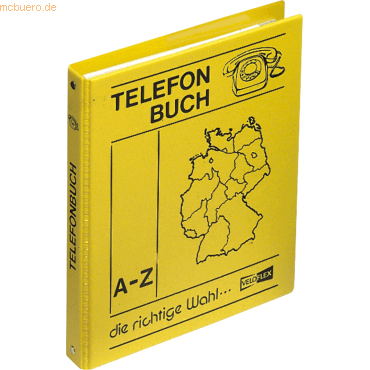 Veloflex Telefonringbuch A5 PP gelb von Veloflex