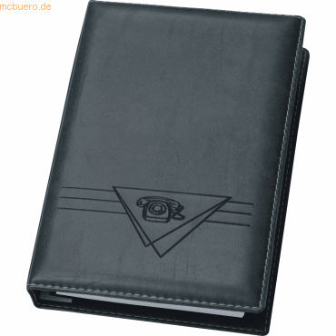 Veloflex Telefonringbuch Exquisit 145x225mm schwarz von Veloflex