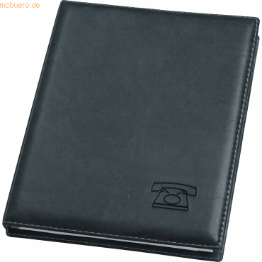 Veloflex Telefonringbuch Exquisit 225x183x285mm schwarz von Veloflex