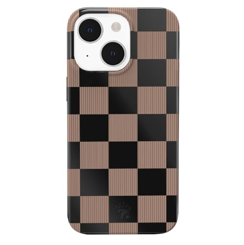 VELVET CAVIAR Karierte Handyhülle für iPhone 13 – kompatibel mit MagSafe – 3 m Falltest – Mokka-Braun Schwarz VELVET CAVIAR Karierte Handyhülle für iPhone 13 – kompatibel mit MagSafe – 3 m Falltest – Mokka-Braun Schwarz von Velvet Caviar