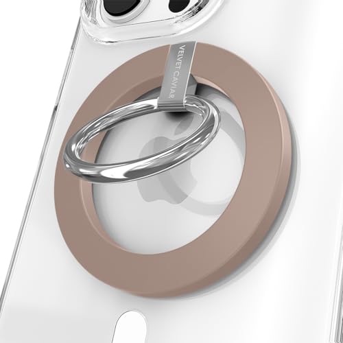 VELVET CAVIAR Kompatibel mit MagSafe Telefongriff, magnetischer Ringhalter mit verstellbarem Ständer, abnehmbares MagSafe-Zubehör für iPhone 16, 15, 14, 13, 12 (Cashmere Taupe) von Velvet Caviar