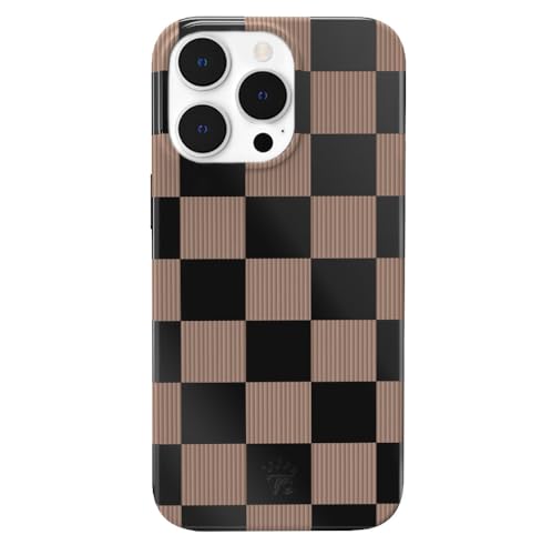VELVET CAVIAR Kompatibel mit MagSafe iPhone 12 Pro Max Hülle für Frauen, niedlich, 3 m Falltest, schützende Handyhülle (Mokka-Braun kariert) von Velvet Caviar